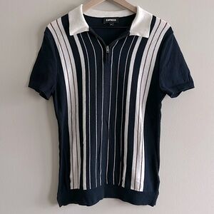 Express Men’s Zip Polo SZ S